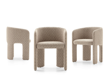 CALI - Upholstered fabric chair with armrests by Ditre Italia - view 2